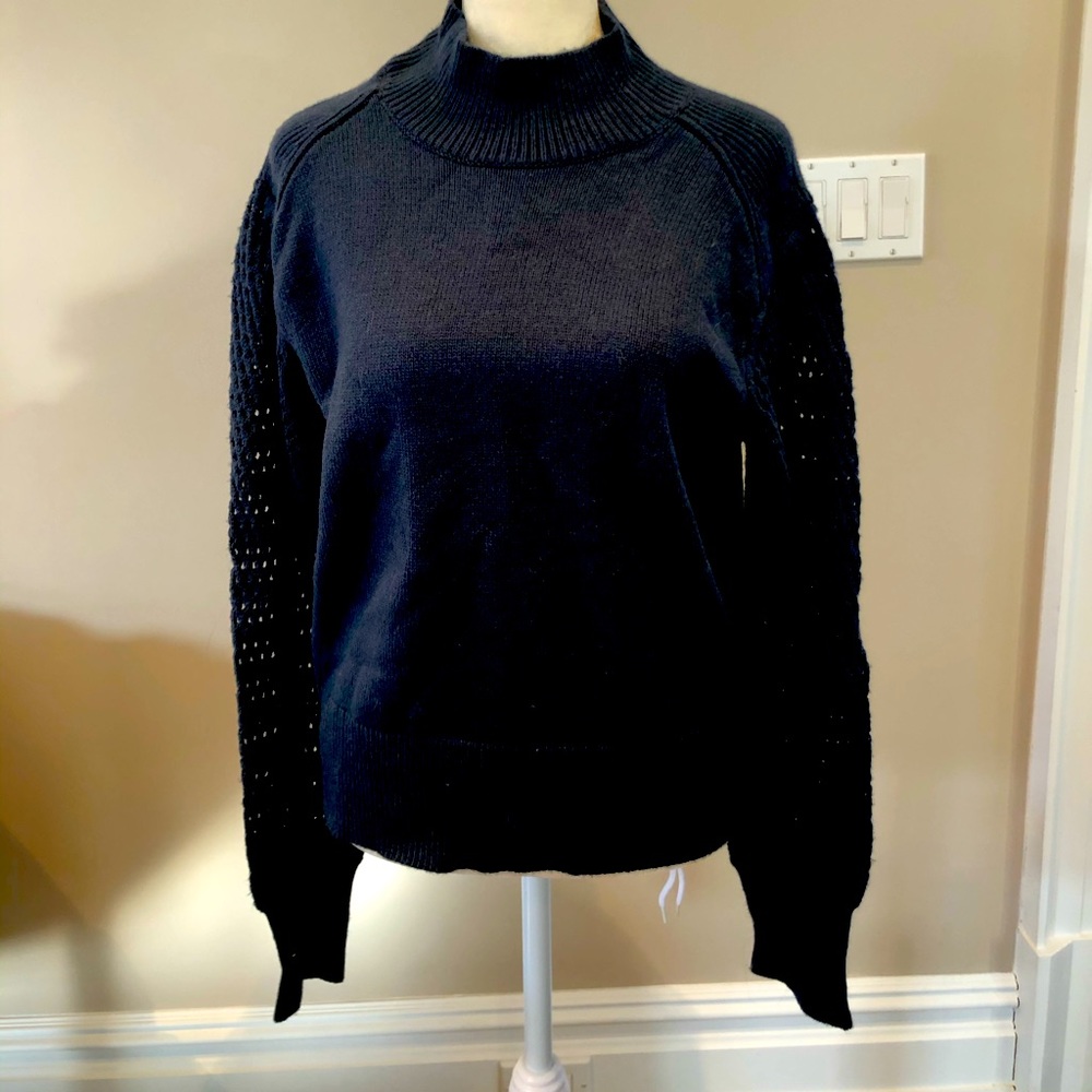 Navy Knit Top